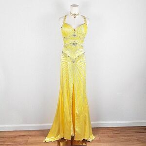 short front long back prom dress Lace Embroidery Sweetheart Satin Prom Dresses Front Short Long Back